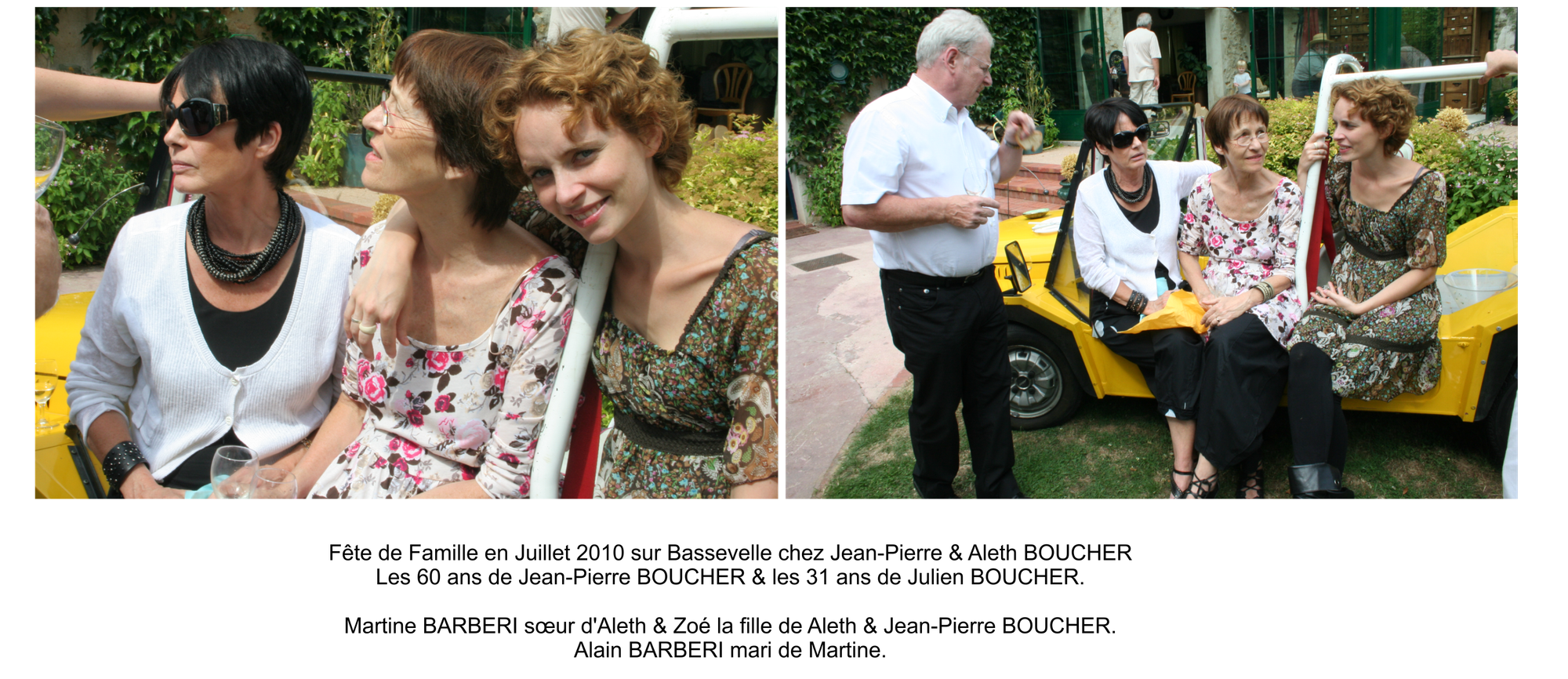 Photos Famille BOUCHER Jean-Pierre & Aleth
