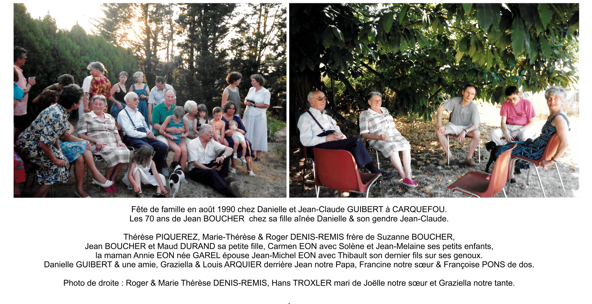 Photos Famille BOUCHER Jean & Hilda