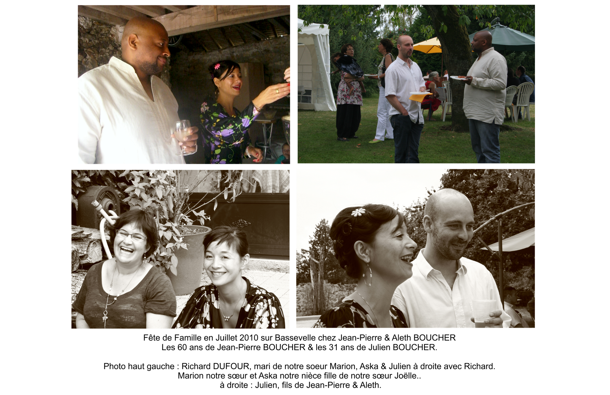 Photos Famille BOUCHER Jean-Pierre & Aleth