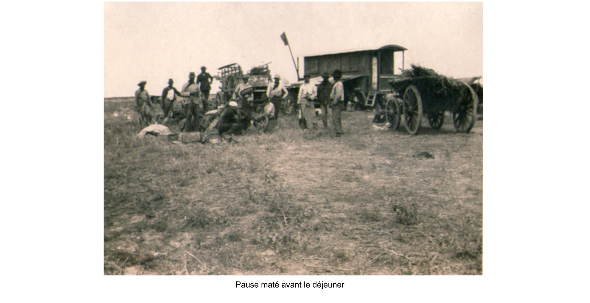 La vie agricole dans la PAMPA. Les débuts de la mécanisation.
