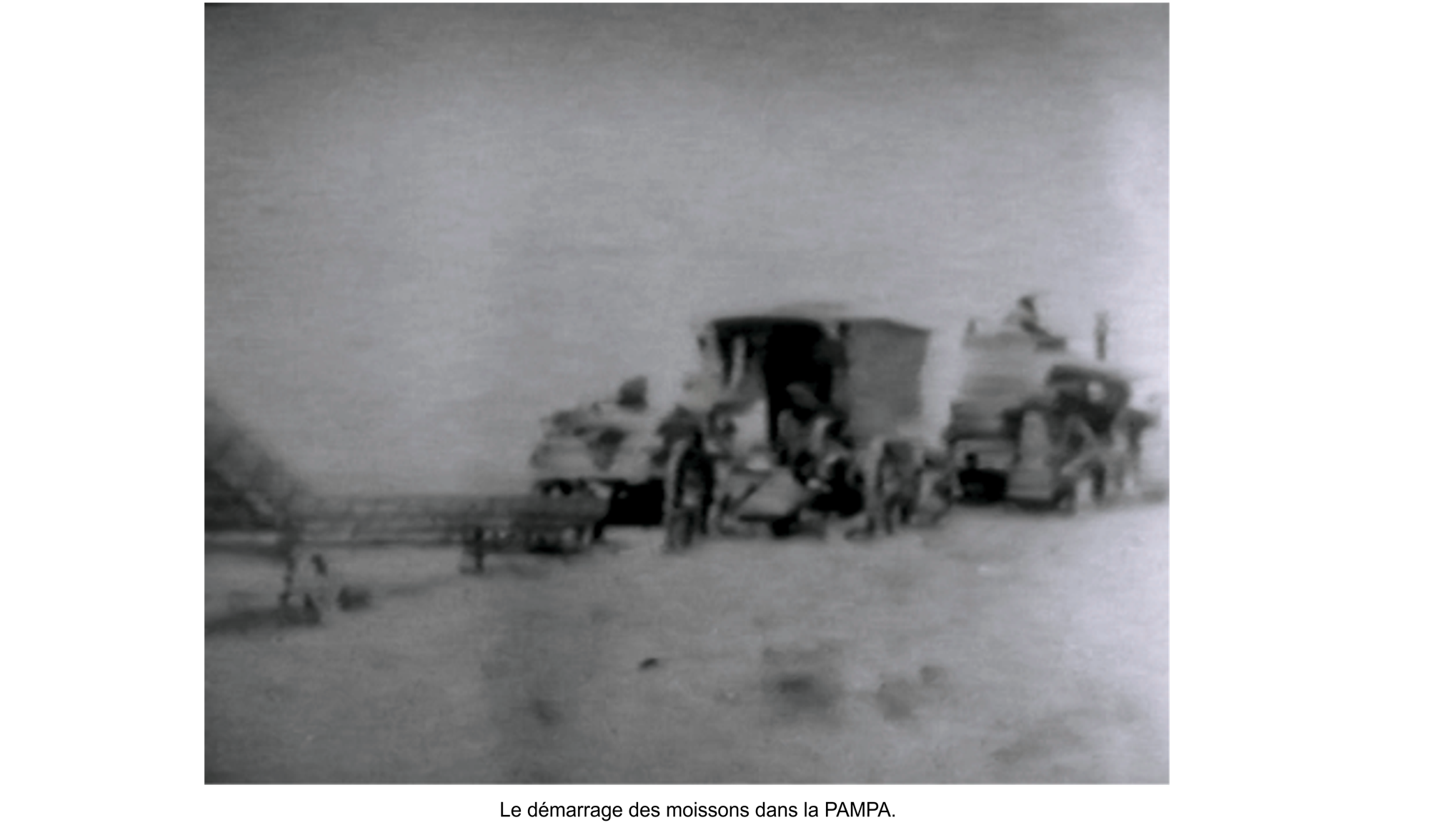 La vie agricole dans la PAMPA. Les débuts de la mécanisation.
