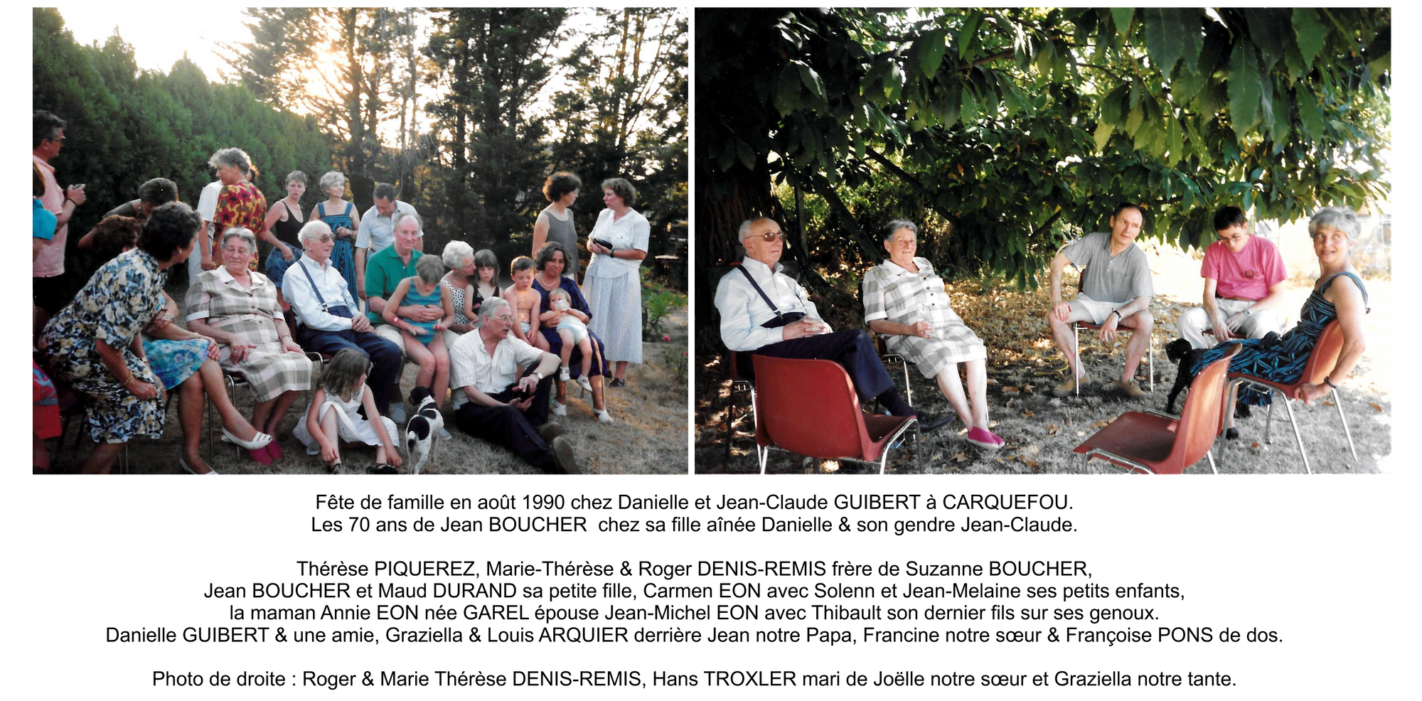 Fête sur BASSEVELLE 70 ans de Papa