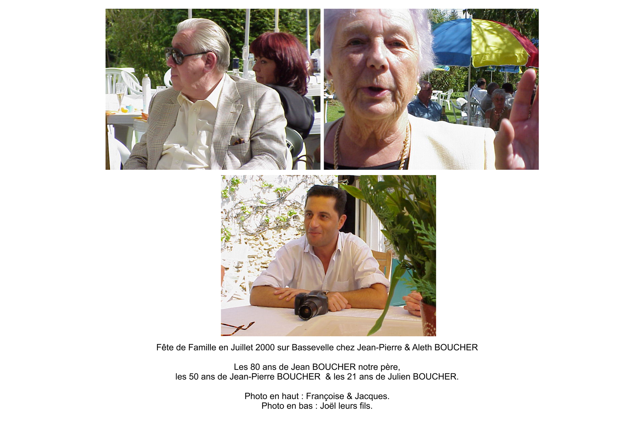 Photos Famille BOUCHER Jean & Hilda