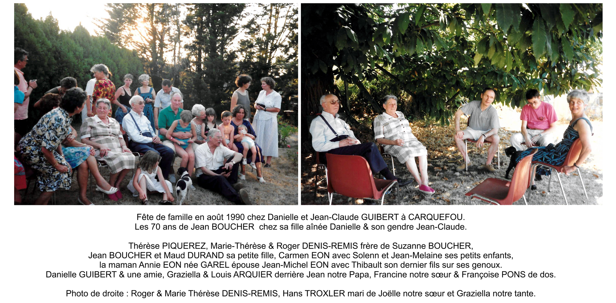 Famille PIQUEREZ Aldo & Thérèse