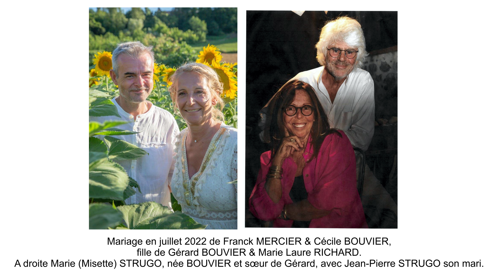 Photos Famille BOUVIER Gérard & Edwige.