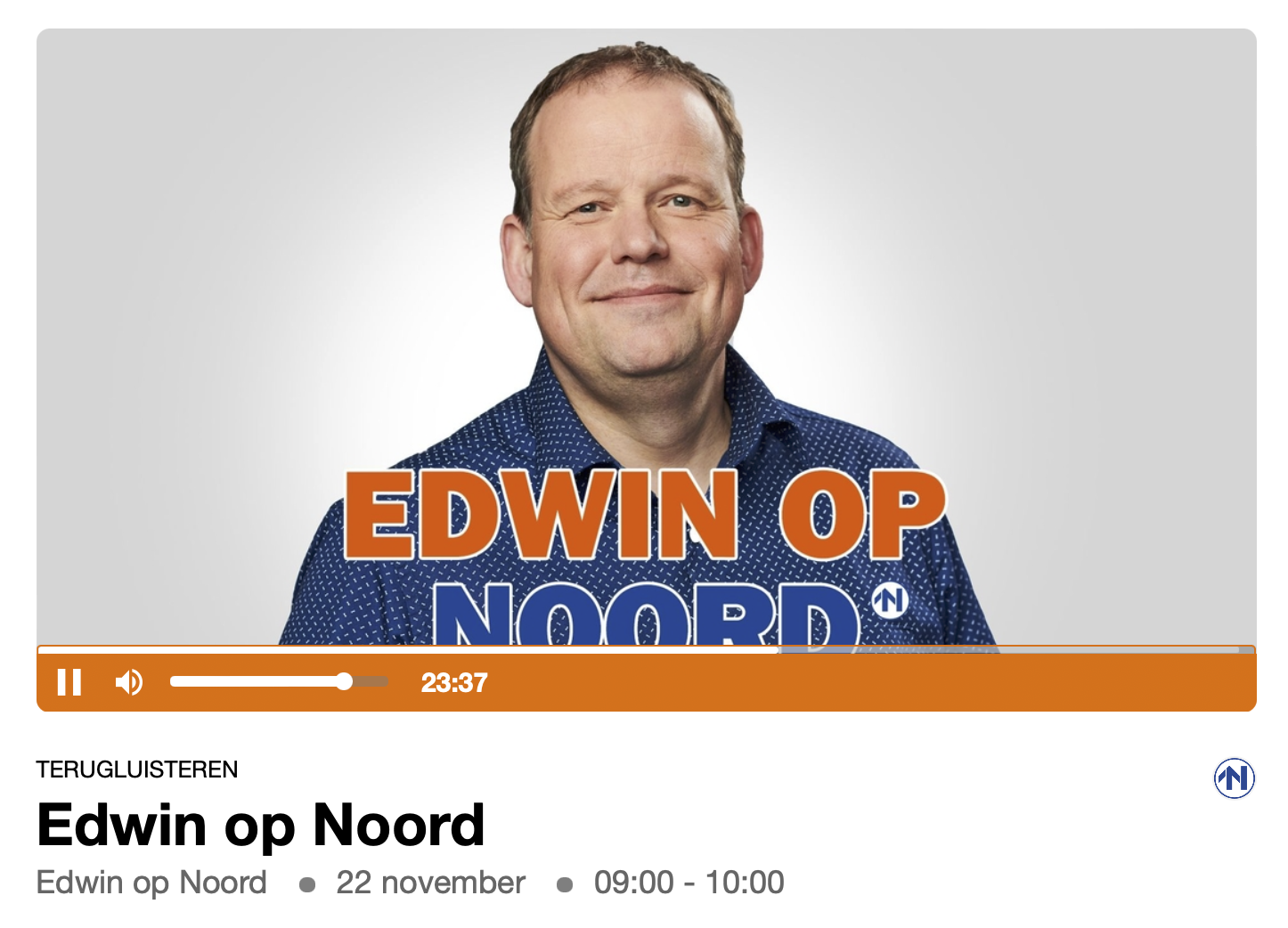 'Edwin op Noord' 22 november 2022