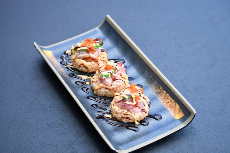 *Crispy Rice Spicy Hamachi - (3PCS)