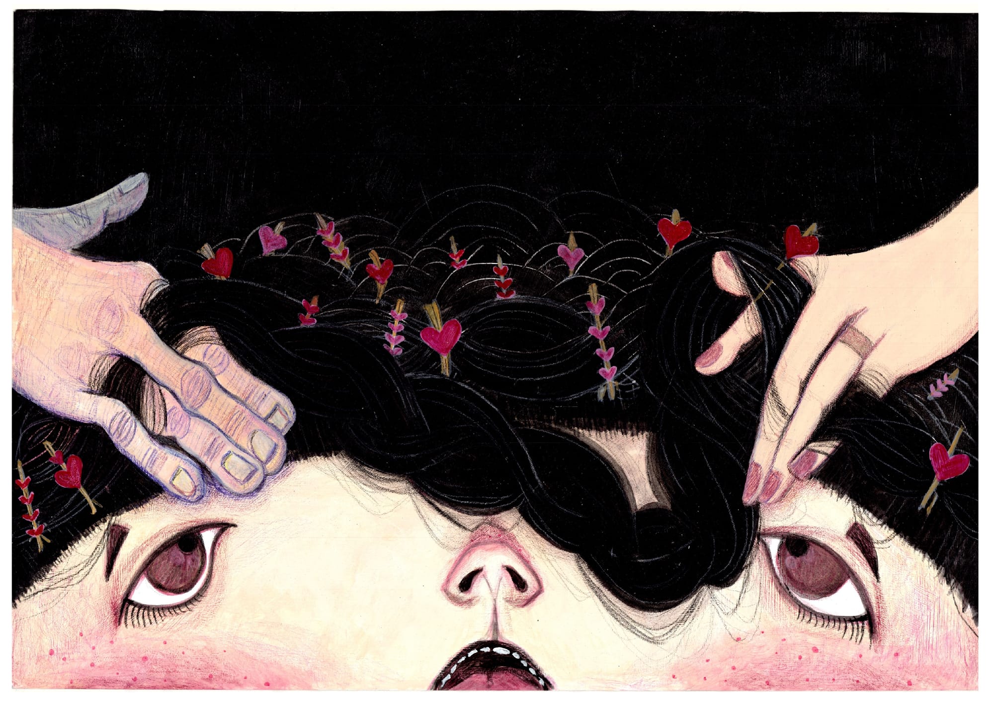 Ilustraciones del texto de Elsa Bornemann