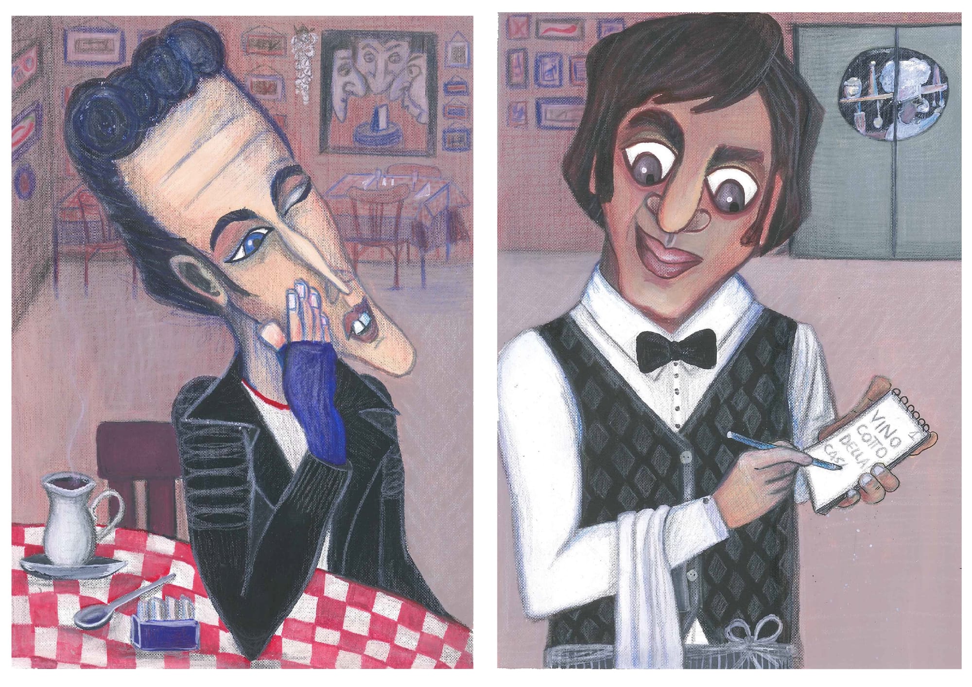 Acrílicos y polychromos