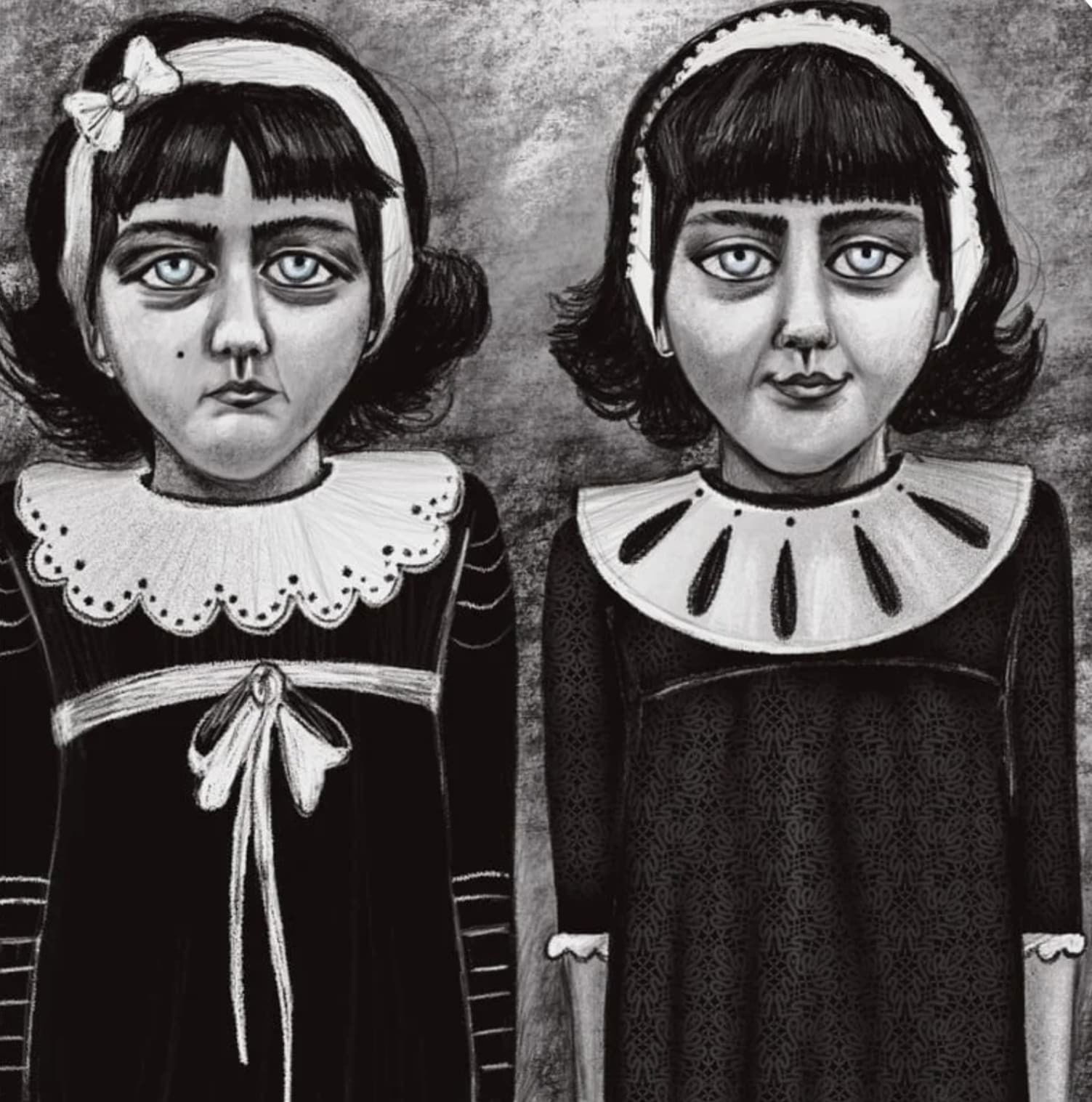 Gemelas idénticas: Cathleen y Colleen Wade. Fotografía de Diane Arbus.