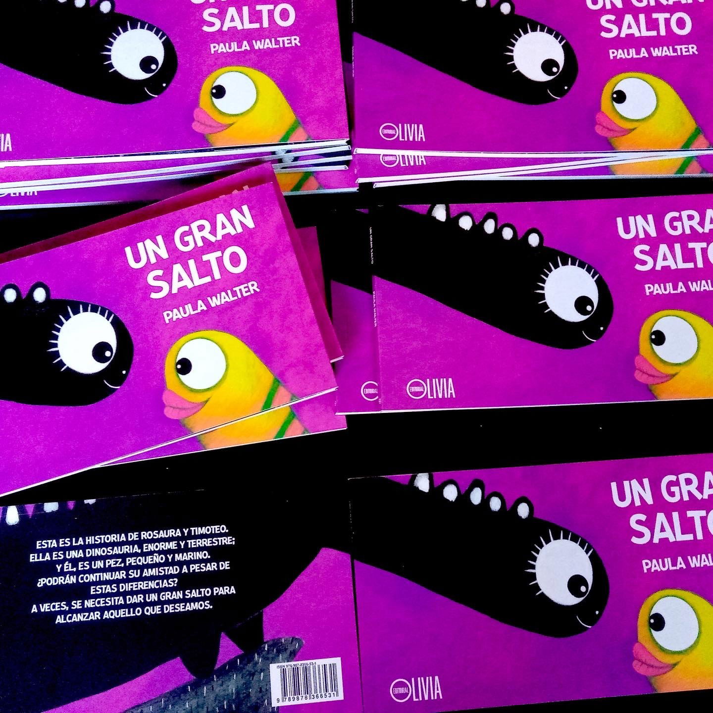 Libro disponible para venta. Valor: $8000. Texto e ilustraciones: Paula Walter. Editorial Olivia