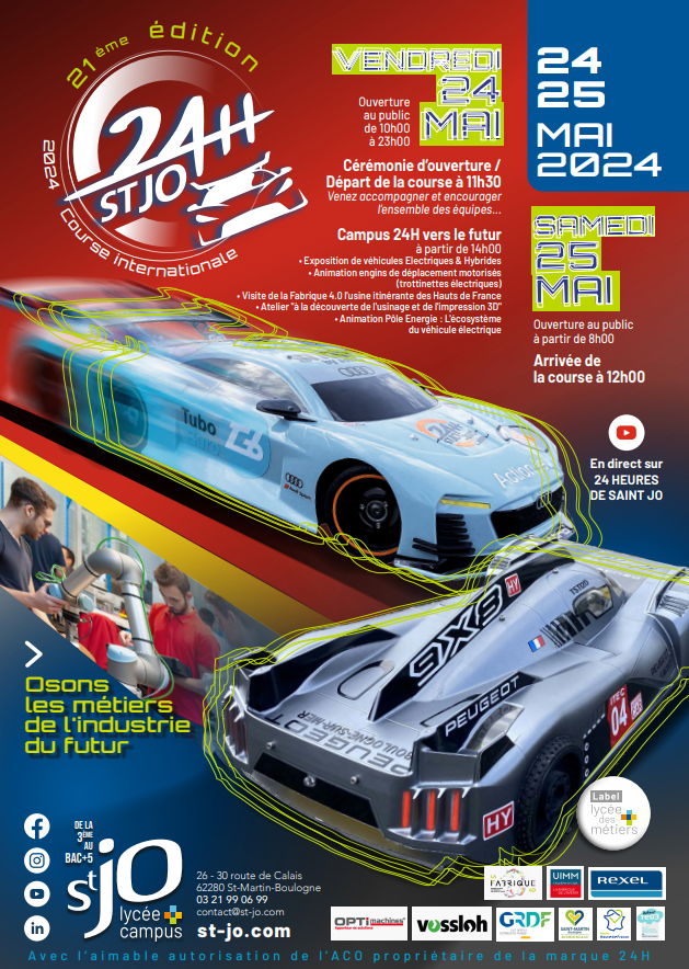 24HEURES DE SAINT JO 2024 - "OSONS LES METIERS DE L'INDUSTRIE DU FUTUR""