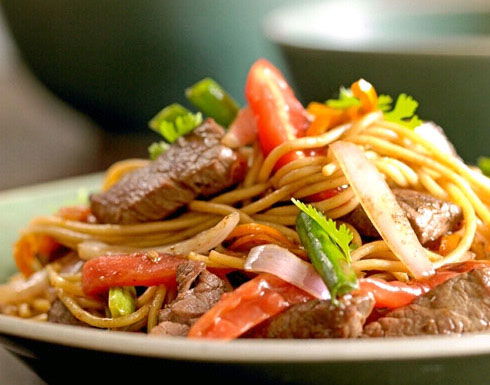 Tallarines Salteados