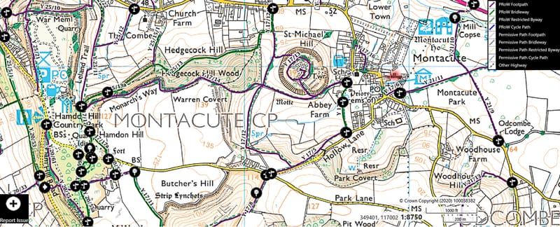 Circular walks around Montacute