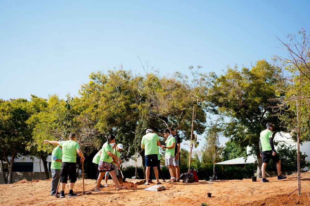 אירוע שתילת עצים ביער המאכל הראשון באשדוד