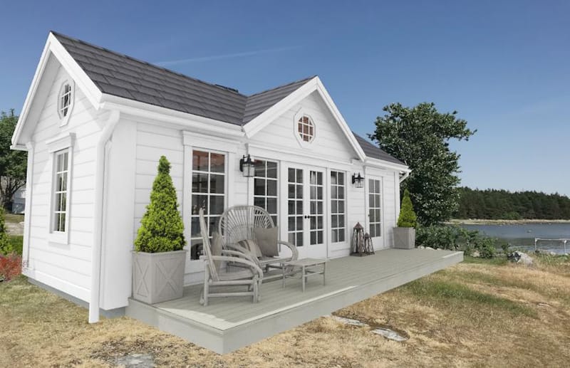 Exempel på fasadkulörer och takbeklädnader