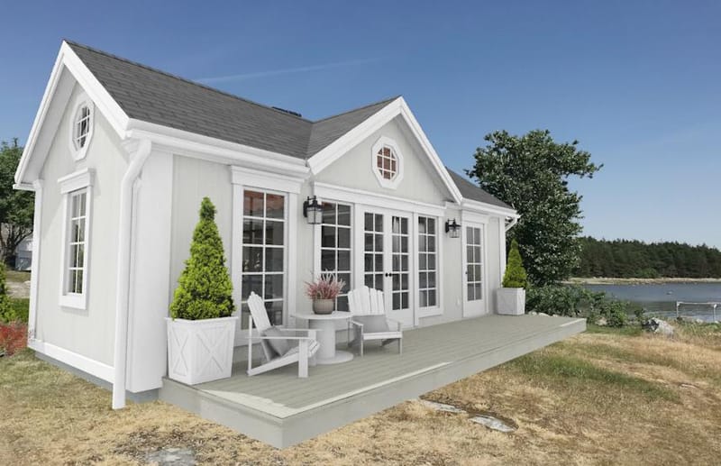 Exempel på fasadkulörer och takbeklädnader