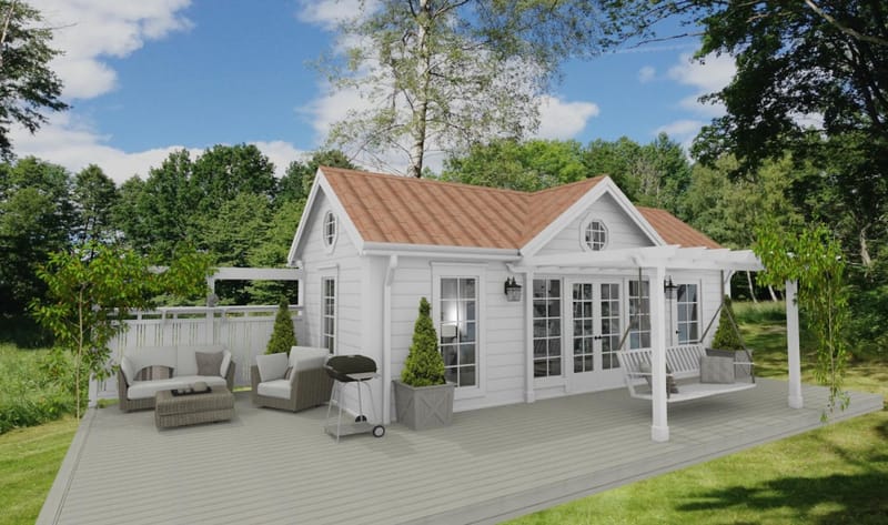 Exempel på fasadkulörer och takbeklädnader