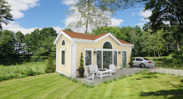 Exempel på fasadkulörer och takbeklädnader