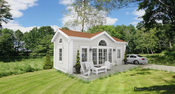 Exempel på fasadkulörer och takbeklädnader