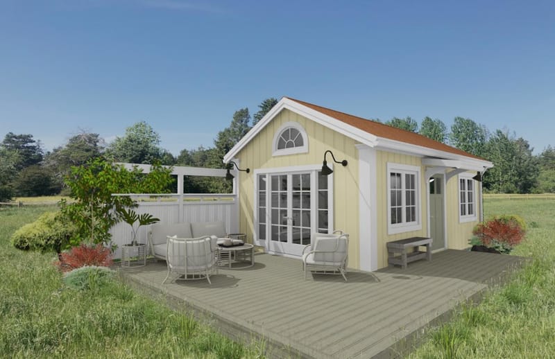 Exempel på fasadkulörer och takbeklädnader