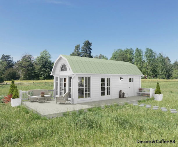 Exempel på fasadkulörer och takbeklädnader