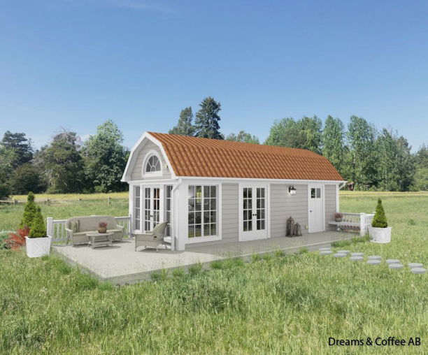 Exempel på fasadkulörer och takbeklädnader