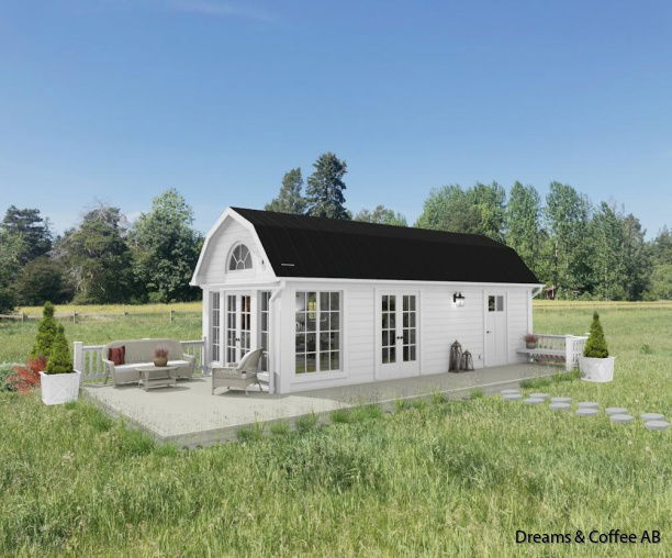 Exempel på fasadkulörer och takbeklädnader