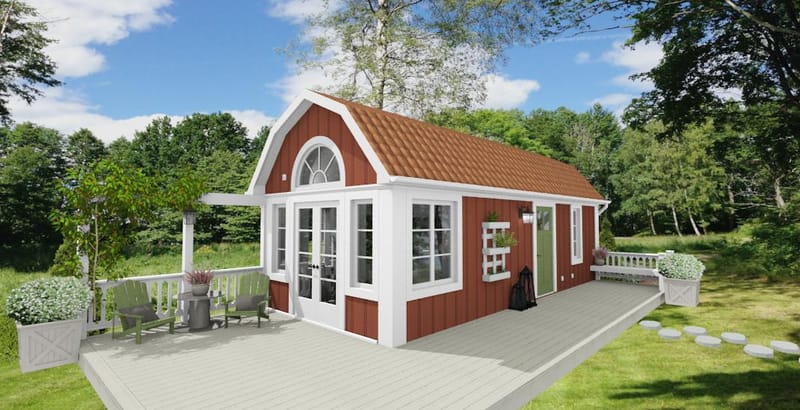 Exempel på fasadkulörer och takbeklädnader