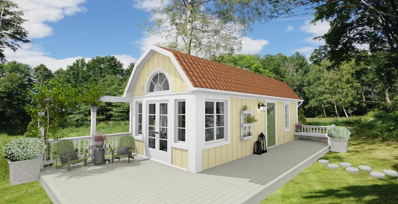 Exempel på fasadkulörer och takbeklädnader