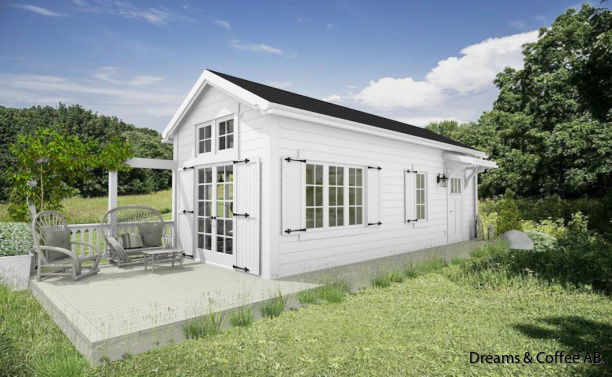 Exempel på fasadkulörer och takbeklädnader