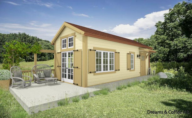 Exempel på fasadkulörer och takbeklädnader