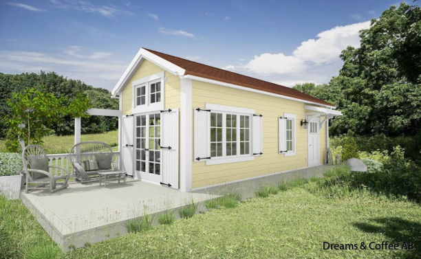 Exempel på fasadkulörer och takbeklädnader