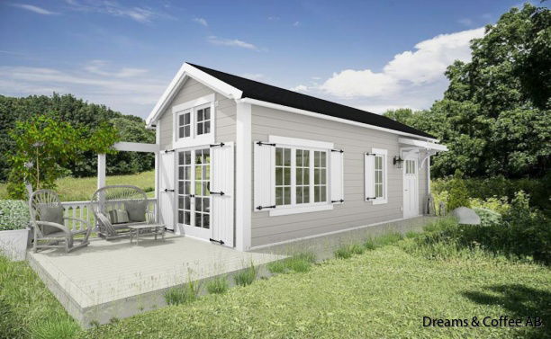 Exempel på fasadkulörer och takbeklädnader