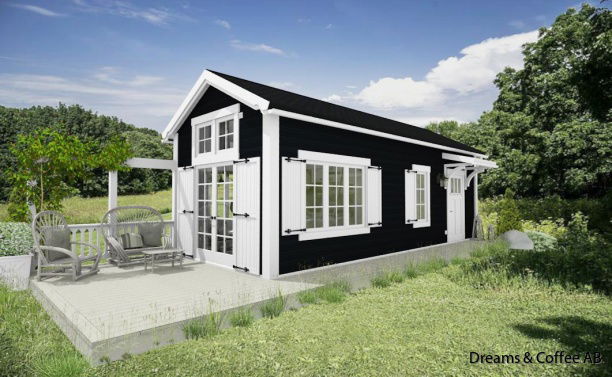 Exempel på fasadkulörer och takbeklädnader