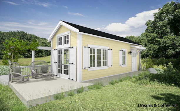 Exempel på fasadkulörer och takbeklädnader