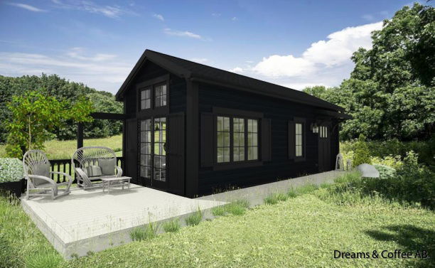 Exempel på fasadkulörer och takbeklädnader