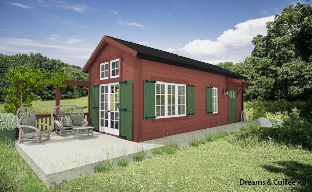 Exempel på fasadkulörer och takbeklädnader