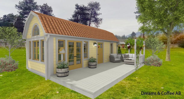 Exempel på fasadkulörer och takbeklädnader