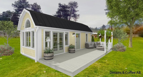 Exempel på fasadkulörer och takbeklädnader