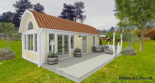 Exempel på fasadkulörer och takbeklädnader