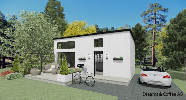 Exempel på fasadkulörer och takbeklädnader