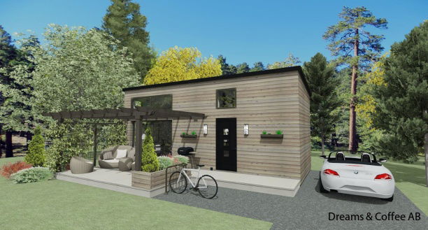 Exempel på fasadkulörer och takbeklädnader