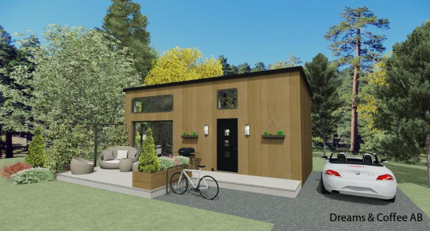 Exempel på fasadkulörer och takbeklädnader