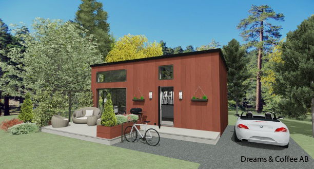 Exempel på fasadkulörer och takbeklädnader