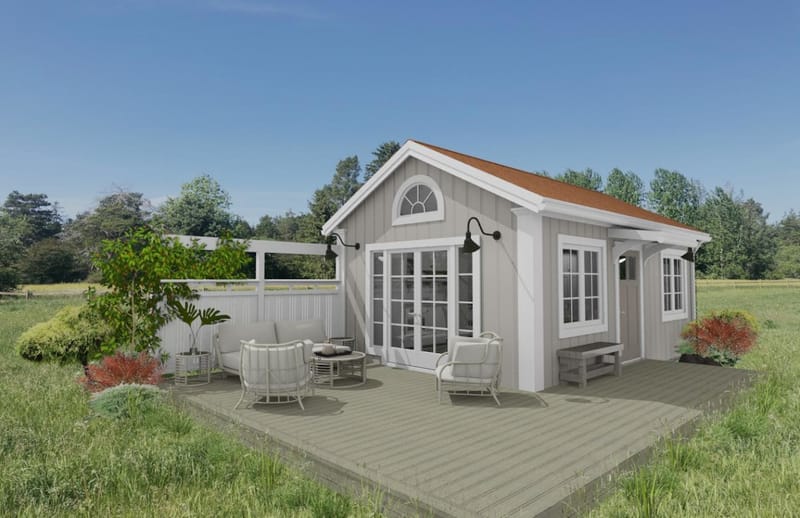 Exempel på fasadkulörer och takbeklädnader