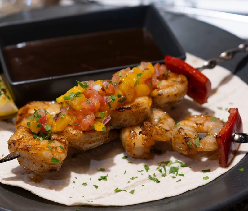 African Shrimp Skewers