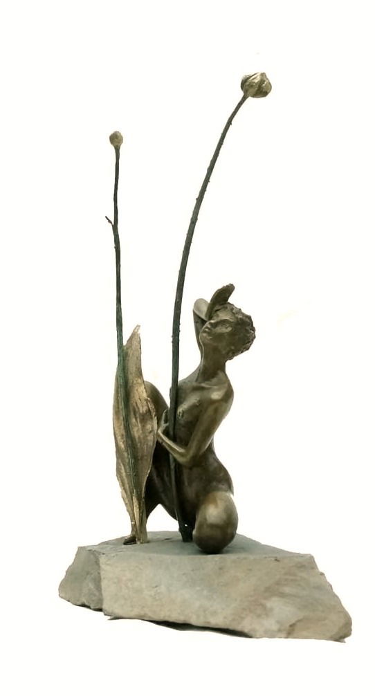 ...avec des boutons de fleurs... Lame  3/8, bronze, 20cm, 2022