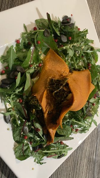 Karotten - Tortilla mit Gemüsefüllung und Mozzarella