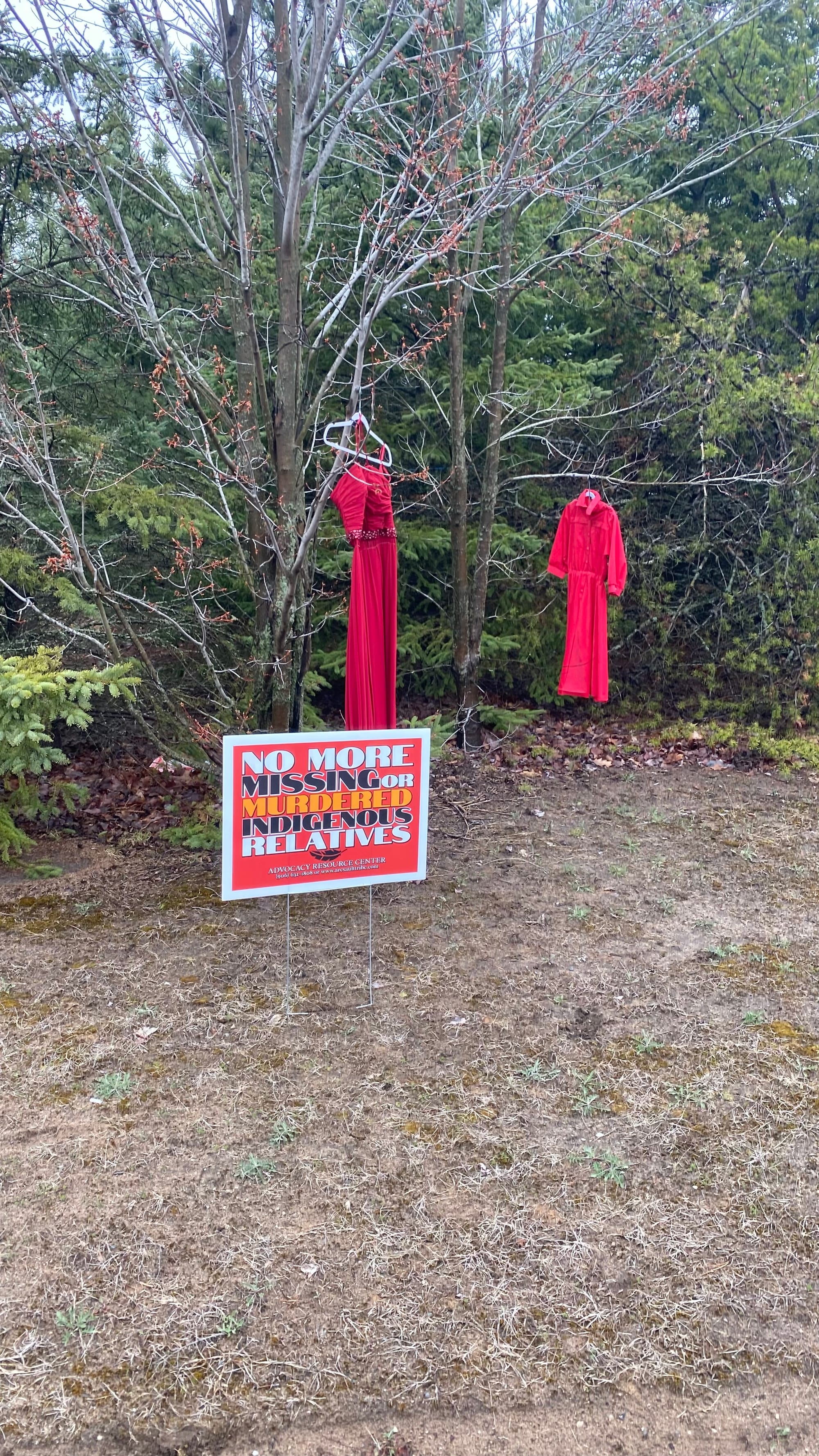 Red Dress Display Kincheloe